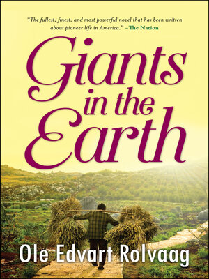 cover image of Giants In the Earth